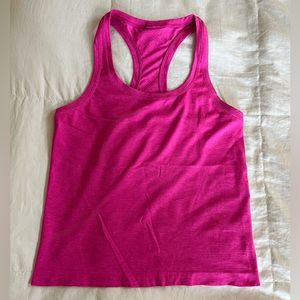 Lululemon swiftly tech tank top 2.0 race length in pink